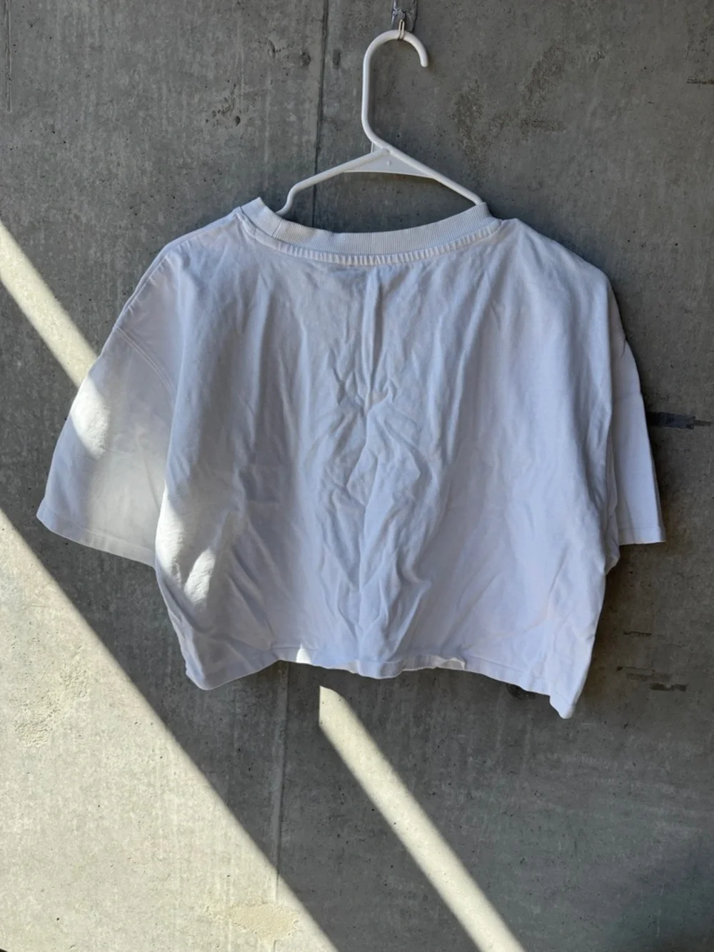 Zara White Cropped Tee - Picture 3 of 3